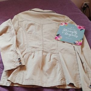 Tan spring jacket